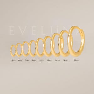 HOOPS: Thin Hoops • Rings for Ear • Unisex • Huggie Hoops • Tiny Round Hoops