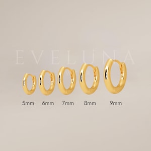 HOOPS: Round Hoops • Huggie Hoop Earrings • Huggies • Gift For Her • Dainty Hoop Earrings