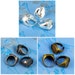 Brass base ellipse Tray Adjustable Blank RING