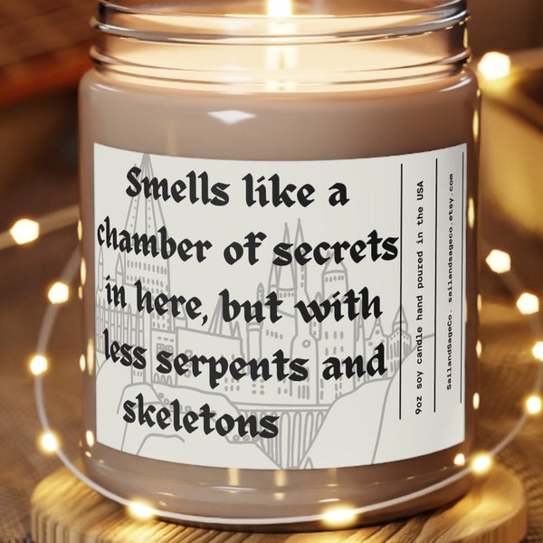 Harry Potter Gift | Soy Wax Candle | Book Lover Candle | Boyfriend Gift | Nerd Gift | Gifts For Her | Husband Gift | Harry Potter Candle