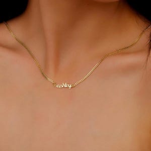Custom Name Necklace: Dainty Sterling Silver, Personalized Jewelry