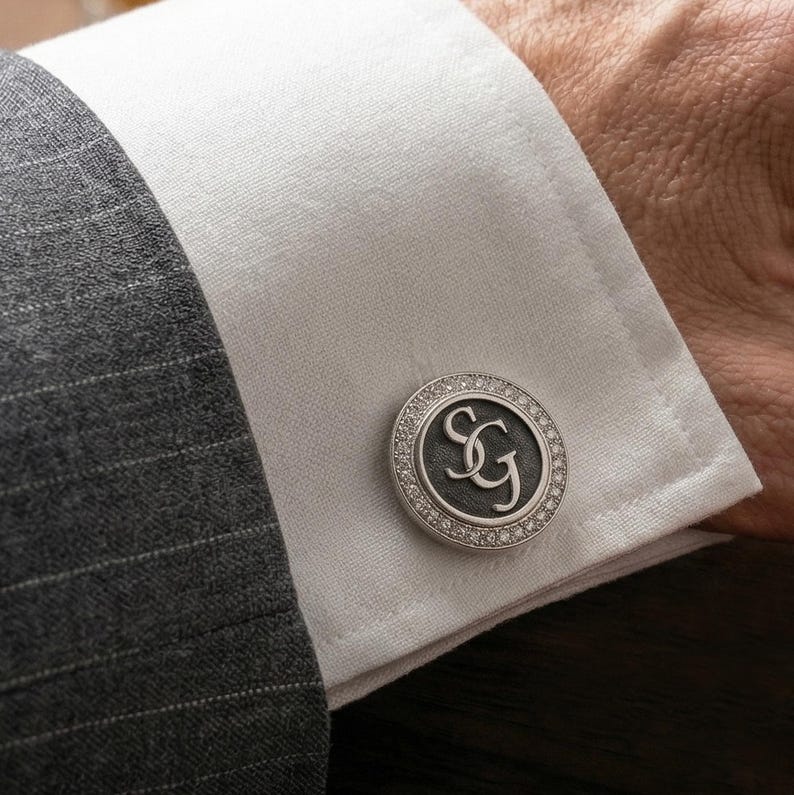 Personalized Graduation Cufflinks • Custom University Cufflinks • Wedding Gifts • Father's Day Gift image 1