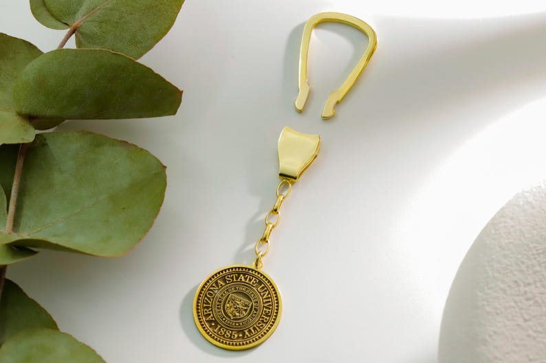 Graduation Gifts, Custom Logo Keychain, Silver Keychain, Personalized