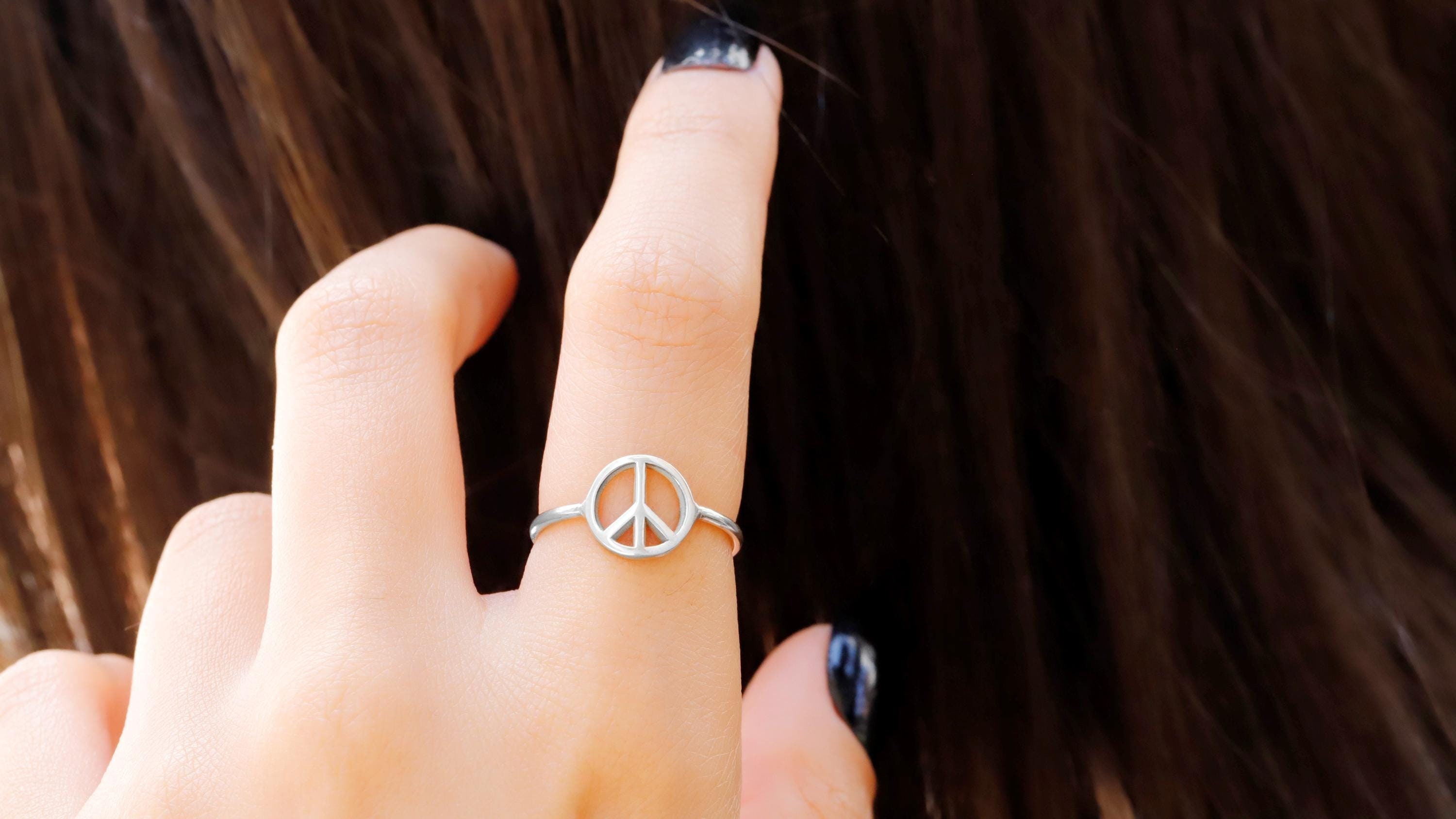 Peace Ring - Etsy