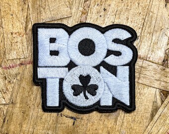 Boston Shamrock Patch: Iron On or Heat Press Applied