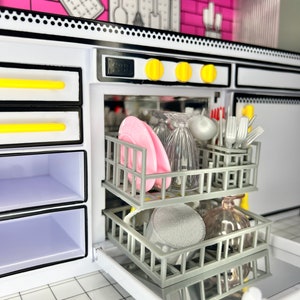 Estantes para lavavajillas Miniverse Kitchen impresos en 3D