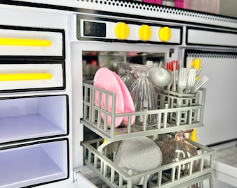 Miniverse Kitchen Dishwasher Racks 3D Print