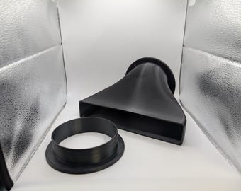 4" Magnetic Quick Disconnect Exhaust Vent - Portable HVAC Ventilation