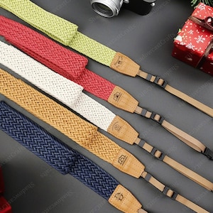 Courroies d&#39;appareil photo personnalisées, Courroies d&#39;appareil photo en cuir personnalisées, Cadeaux pour les amateurs de photographe, Courroies d&#39;appareil photo vintage, Courroies d&#39;appareil photo reflex