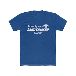 プレミアム（フィットスタイル）メンズコットンクルーTシャツ - 私はトヨタランドクルーザーのオーナーです - 送料無料