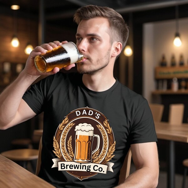 Custom fathers day tshirts, dad brewing company shirts, beer lover tees, gifts for dad for fathers day, birthday, anniversary