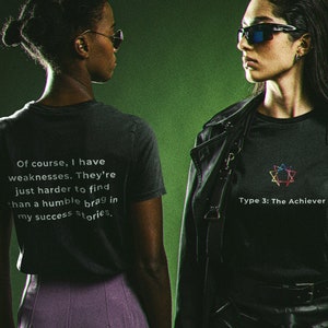 Enneagram T-Shirt, Witty Quote Tee, Type 3 The Achiever, Perfect Gift for Enneagram Lover, Sarcastic Personality T-Shirt, Therapist Gift