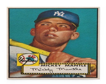 Mickey Mantle 1952 Rookie Puzzle 252 Pieces
