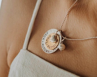 Personalized Name Necklace For Mom | Valentines Gift For Wife | Mothers Day Gift For Grandma | Our Love, Actually Name Necklace For Fiancee