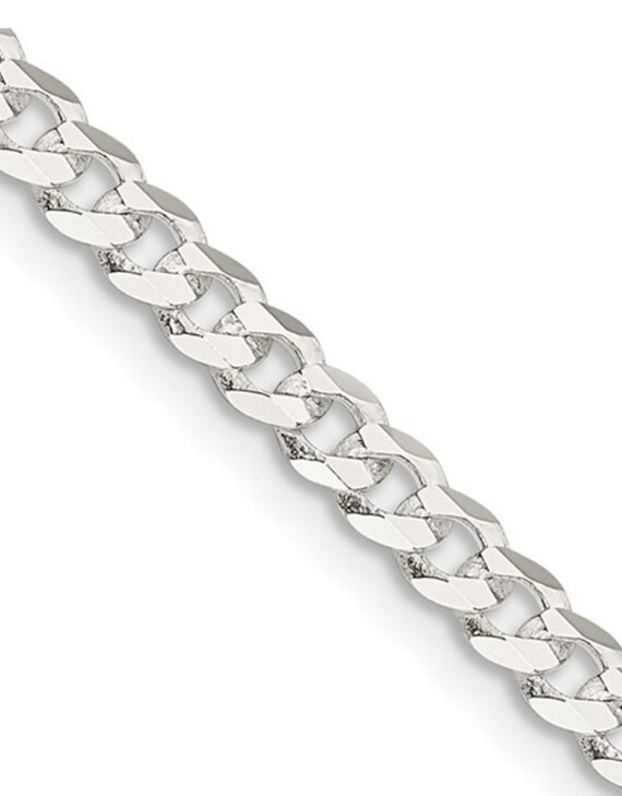 Mens diamond cut curb chain deals