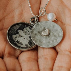 Custom Locket, Locket Necklaces With Photo, Gift For Mom, Necklace With Picture Inside, Kids photo locket, Anniversary Gift, Mothers Day
