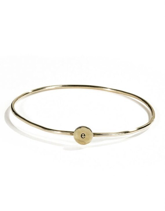 Initial bangle best sale bracelet