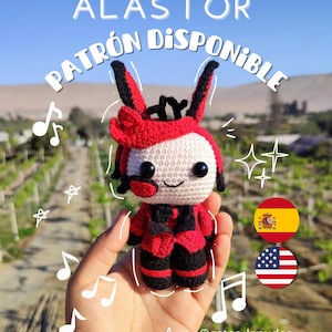 Modello all'uncinetto Demon Alastorl, Annunciatore demoniaco all'uncinetto, Alastor amigurumi, MODELLO PDF, regalo fatto a mano