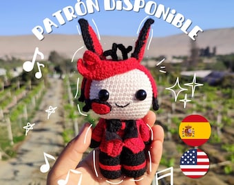 Crochet demonalastor pattern, crochet pattern, crochet demonic announcer, amigurumi amigurumi, crochet , PDF PATTERN, handmade gift
