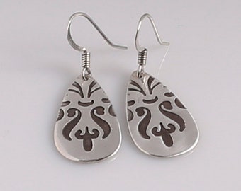 Fleur de lis Earrings Fine Silver/PMC3/.999