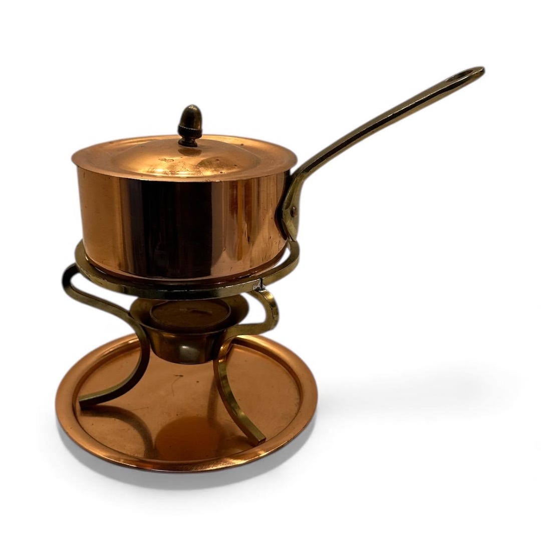 Copper Sauce Butter Warming Pot. - Etsy