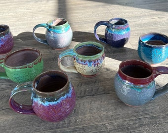 Textured Fancy Mugs (16 oz)