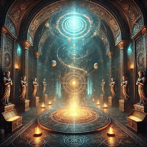 Labyrinthine Hall of Mysteries Astral Abode, Gift for Spirit Companions Astral  Portal Meditation Lucid Dreaming 2 Images Remote Binding