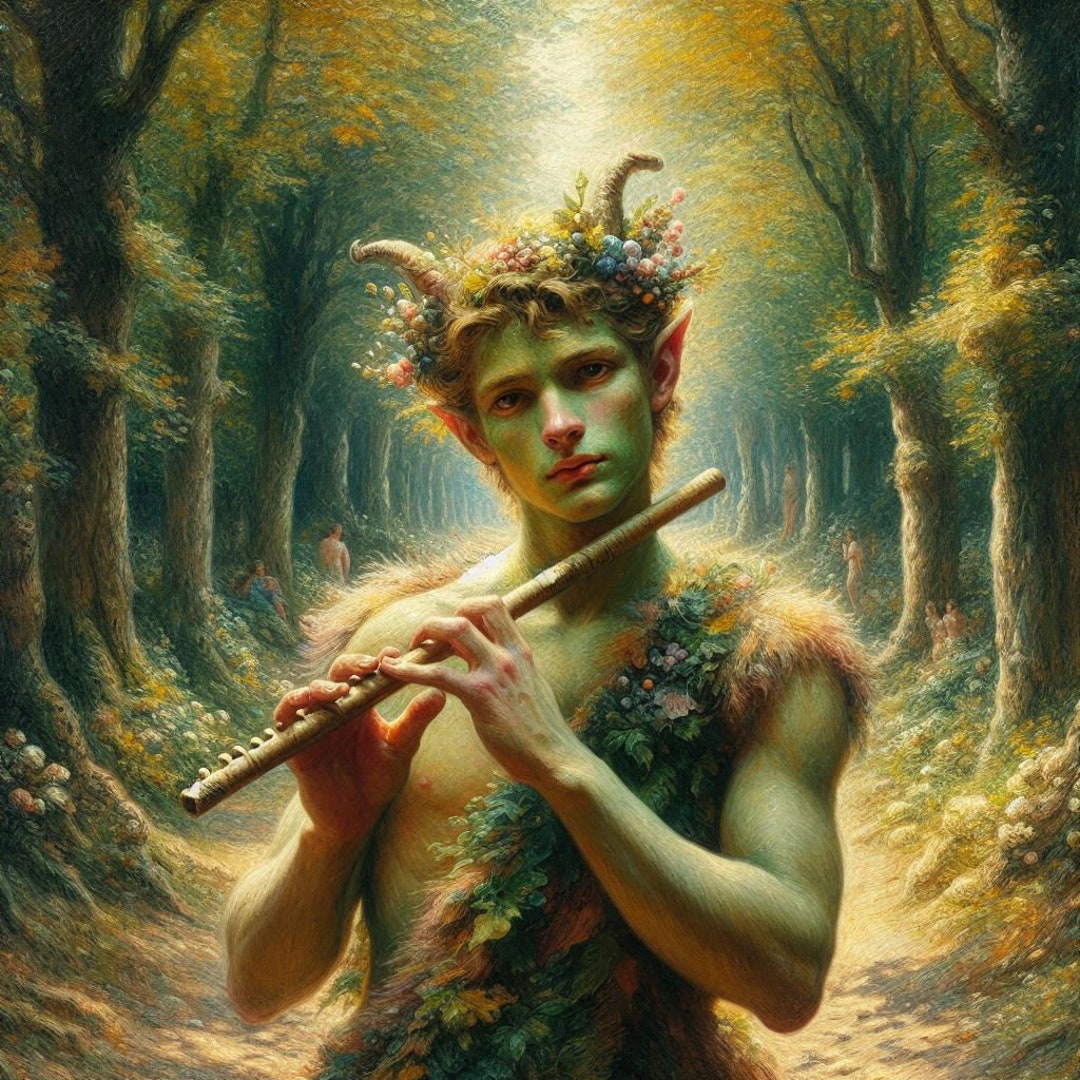 Mystical Faun Companion Spirit Keeping Illusion Magic Protector Ancient Mystical Faun Companion Spirit Keeping Illusion Magic Protector Ancient