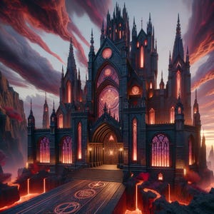 Abyssal Gothic Castle Astral Abode Gift for Dark Arts Spirit Companions,  9 Images Remote Binding Activation, Astral Portal