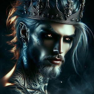 Abyssal Warlock King Spirit Companion Dark Arts Instant Digital Download PDF 2000 + Words