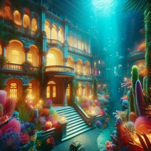 Neptunian Kingdom Astral Abode, Astral Atlantis, 12 Images Exterior & Interior Remote Binding Activation, Astral Travel, Astral Portal