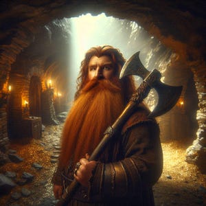 Dwarf Warrior Guardian Spirit Companion Gray Arts PDF Instant Digital Download 2000 + Words