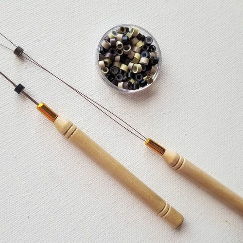 SILICONE Micro Ring CRIMP BEADS for Hair and Feather Etsy