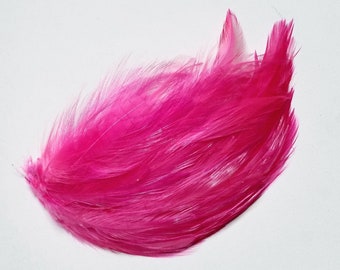 VIBRANT PINK Feather Pads, Pink Pads Costume Pasties Epaulet Fursuit Millinery Photo Props