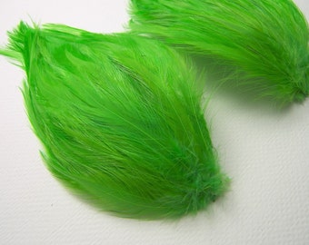 LIME GREEN Feather Pads