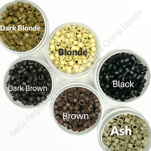 SILICONE Micro Ring CRIMP BEADS for Hair and Feather Etsy
