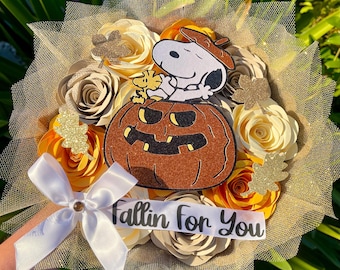 Eternal Flower Bouquet/Fall Bouquet/Spooky Ramo Buchon/ Halloween Bouquet/ Paper Flowers/Ramo Buchon/ Bouquet/ Eternal Roses