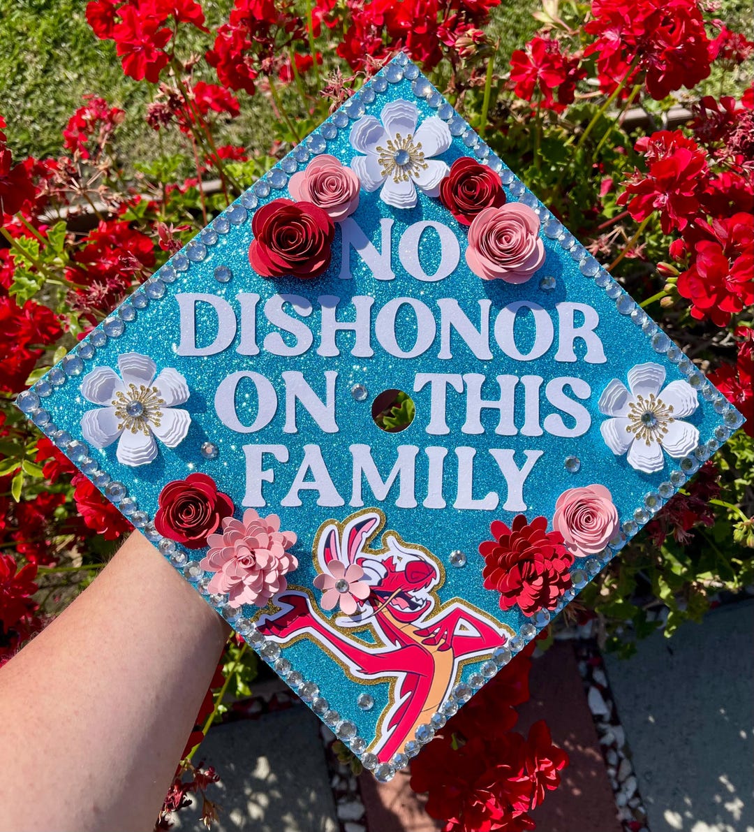 Princess Mulan Graduation Cap Topper/princess Grad Cap/graduation Cap ...