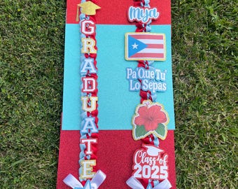 Puerto Rican Graduation Lei/ Pa Que Tu Lo Sepas Ribbon Lei/ Grad Gifts/ Congrats Grad/ 2026 Grad/ 2026 Senior/ Class of 2026/ Graduation Lei