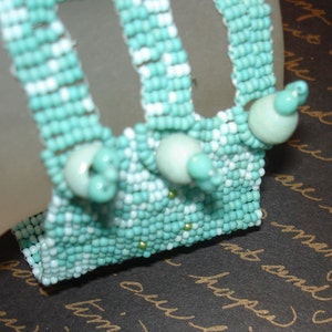 Cloudy With A Chance Of Dragonflies Beadwoven Cuff Bracelet image 5