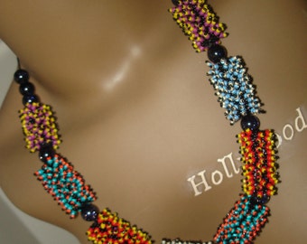 Paterkillar Beaded Beads Necklace