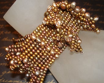 The Diva Beadwoven Bracelet    In Memory of Tangerine