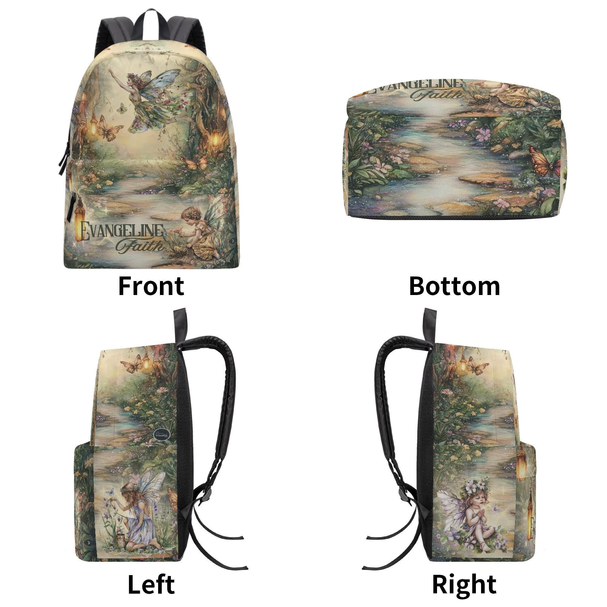 Enchanted Fairies Toddler Backpack With Custom Name 