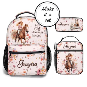 Mochila personalizada, bolsa para el almuerzo y estuche para lápices, mochila escolar y lonchera para niñas, la mejor mochila personalizada para jardín de infantes