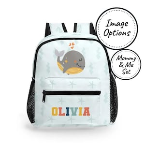 Sac à dos personnalisé pour tout-petit avec nom personnalisé, cartable pour enfants sous la mer, joli sac à dos pour bébé, sacoche pour garçon, meilleur cadeau d'anniversaire