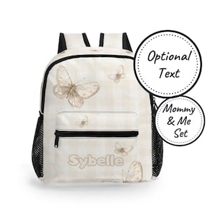 Sac à dos personnalisé pour tout-petit avec nom personnalisé, sac d'école papillon pour enfants, sac à dos mignon pour bébé, sacoche de jardin d'enfants pour filles, meilleur cadeau d'anniversaire