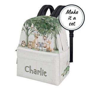 Sac à dos personnalisé pour tout-petit avec nom personnalisé, cartable d'animaux australiens pour enfants, joli sac à dos en toile, sacoche de jardin d'enfants pour garçons, meilleur cadeau