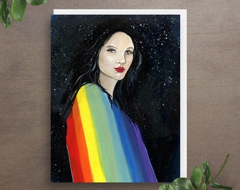 Inspiring Bright Watercolour Portrait Of A Long Haired Girl Etsy