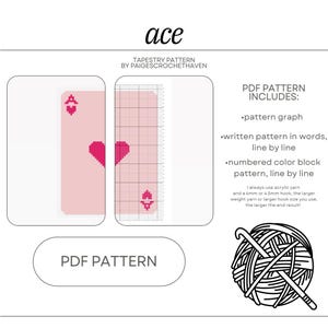 Ace Crochet Tapestry Pattern - PDF Pattern
