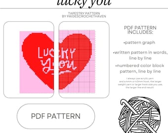 Lucky You Crochet Tapestry Pattern - PDF Pattern